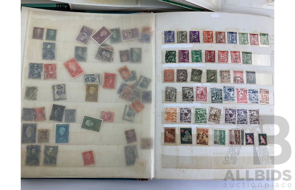 Collection of Antique/Vintage Mint and Cancelled Stamps Including Netherlands, China, Germany, France, Yugoslavia, Liberia, Poland, Magyar