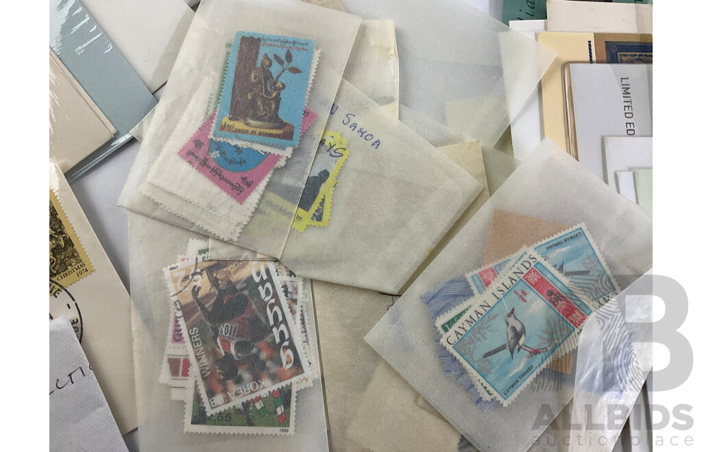 Good Collection of Australian First Day Covers, Mint and Cancelled Stamps Examples Spanning 1934 to 2000s, Many Multiples with WWF Mint Stamps and Blocks, America's Cup Stamp Book