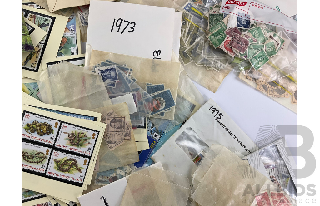 Good Collection of Australian First Day Covers, Mint and Cancelled Stamps Examples Spanning 1934 to 2000s, Many Multiples with WWF Mint Stamps and Blocks, America's Cup Stamp Book