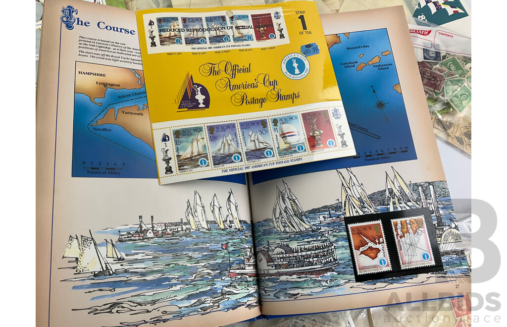Good Collection of Australian First Day Covers, Mint and Cancelled Stamps Examples Spanning 1934 to 2000s, Many Multiples with WWF Mint Stamps and Blocks, America's Cup Stamp Book