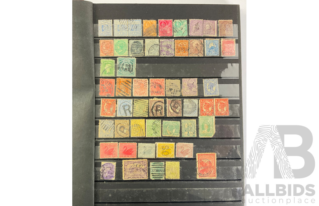 Album of Australian Stamps, Examples Spanning 1880's Prefederation Hand Cancel to 1989, Sets, Part Sets