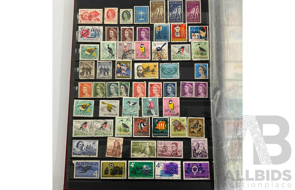 Album of Australian Stamps, Examples Spanning 1880's Prefederation Hand Cancel to 1989, Sets, Part Sets
