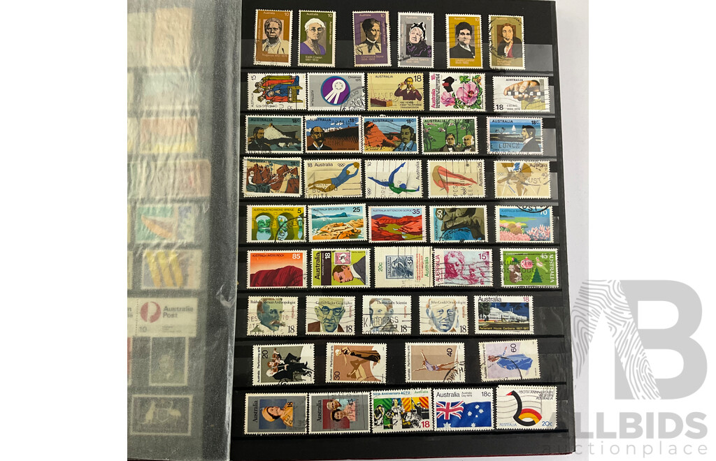Album of Australian Stamps, Examples Spanning 1880's Prefederation Hand Cancel to 1989, Sets, Part Sets