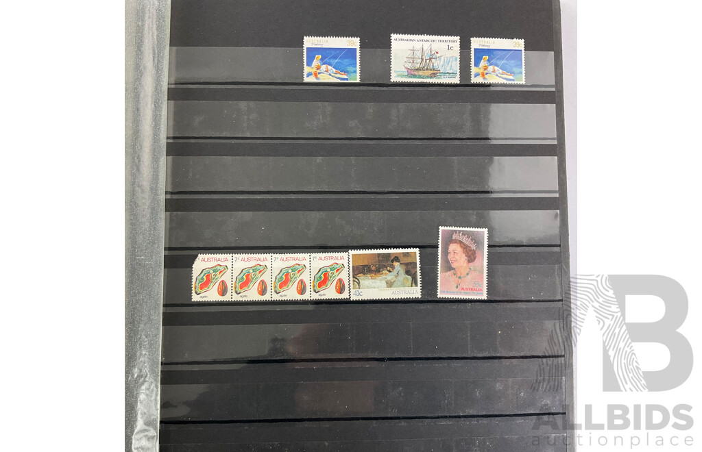 Album of Australian Stamps, Examples Spanning 1880's Prefederation Hand Cancel to 1989, Sets, Part Sets