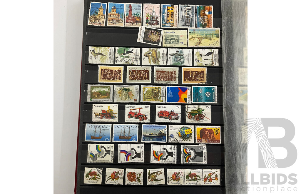 Album of Australian Stamps, Examples Spanning 1880's Prefederation Hand Cancel to 1989, Sets, Part Sets