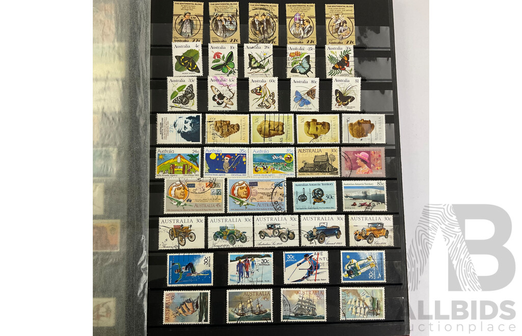 Album of Australian Stamps, Examples Spanning 1880's Prefederation Hand Cancel to 1989, Sets, Part Sets