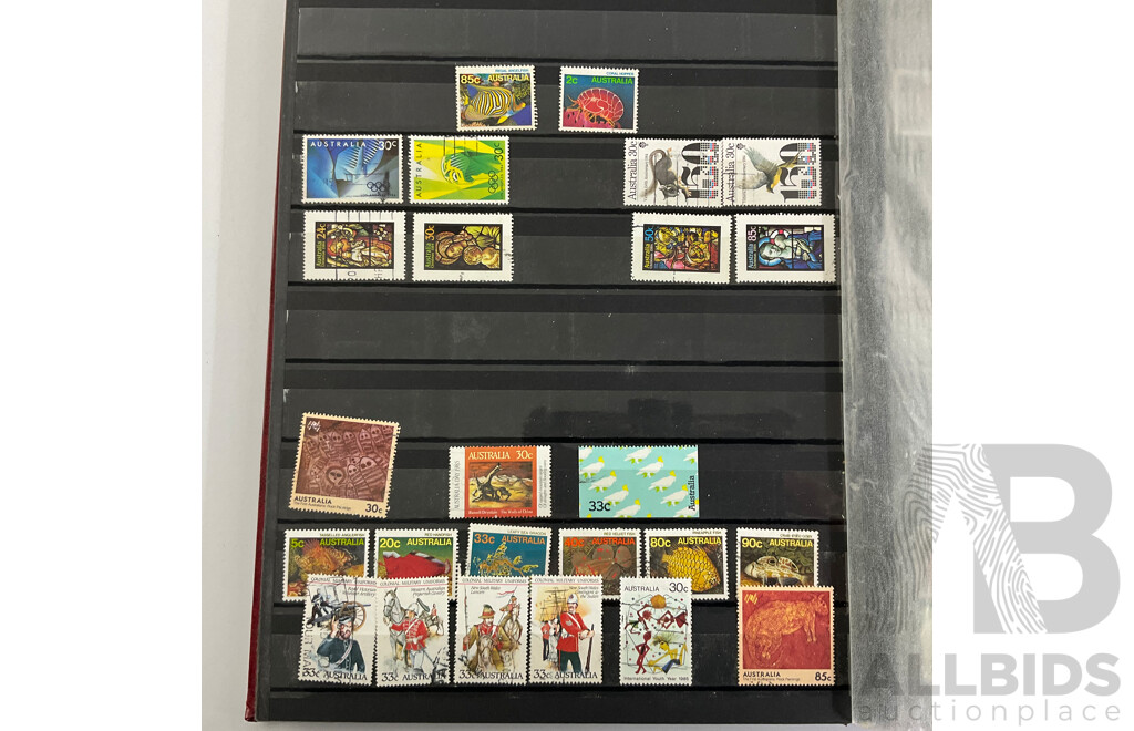Album of Australian Stamps, Examples Spanning 1880's Prefederation Hand Cancel to 1989, Sets, Part Sets