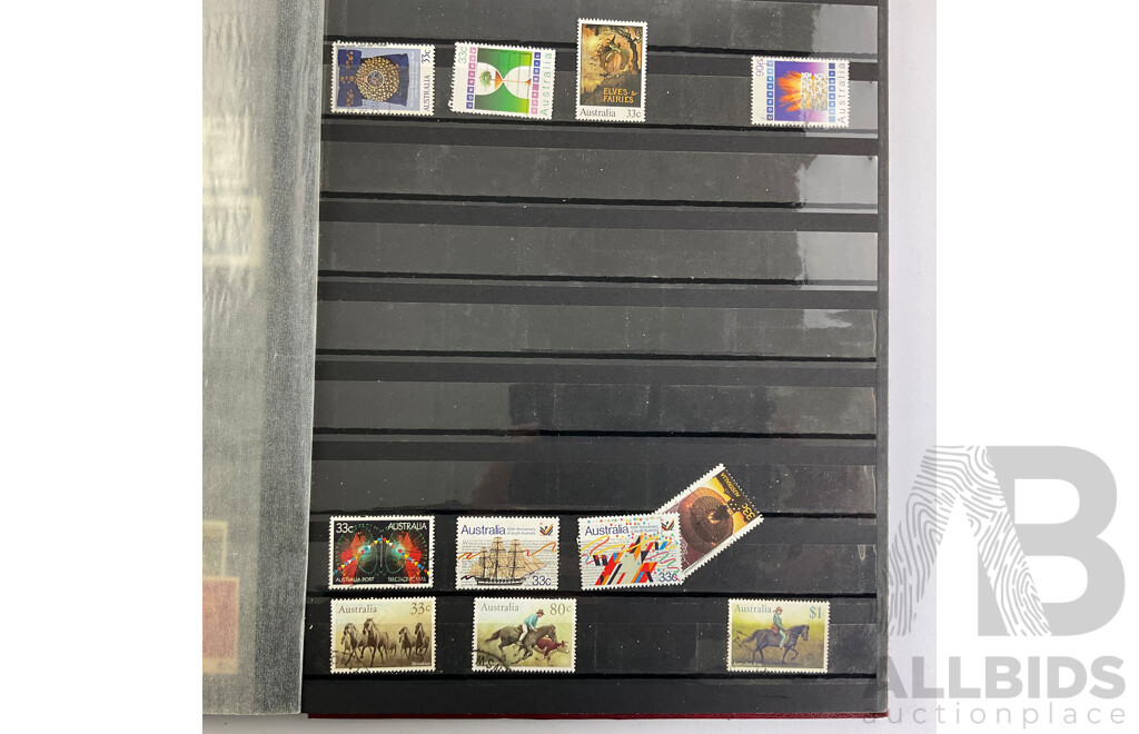 Album of Australian Stamps, Examples Spanning 1880's Prefederation Hand Cancel to 1989, Sets, Part Sets