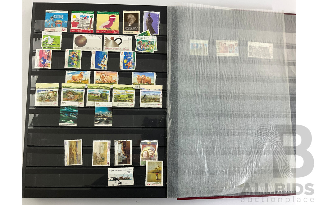 Album of Australian Stamps, Examples Spanning 1880's Prefederation Hand Cancel to 1989, Sets, Part Sets