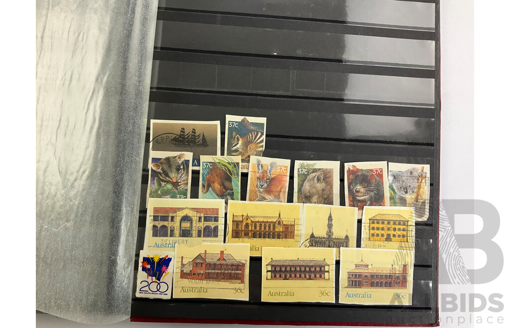 Album of Australian Stamps, Examples Spanning 1880's Prefederation Hand Cancel to 1989, Sets, Part Sets