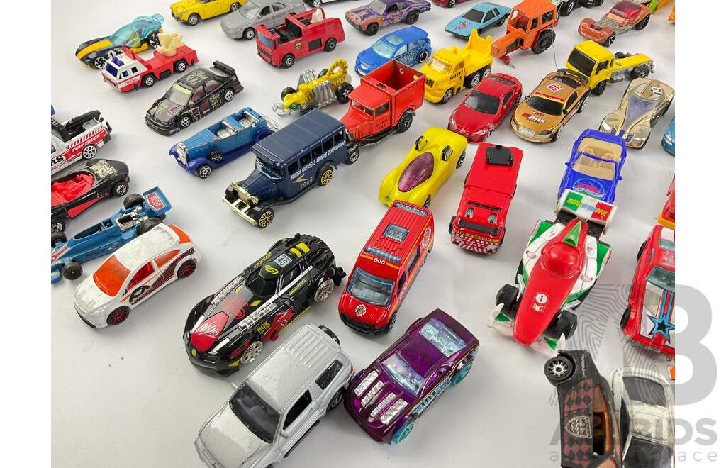 Collection of Diecast Cars Including Matchbox, Hot Wheels and Corgi