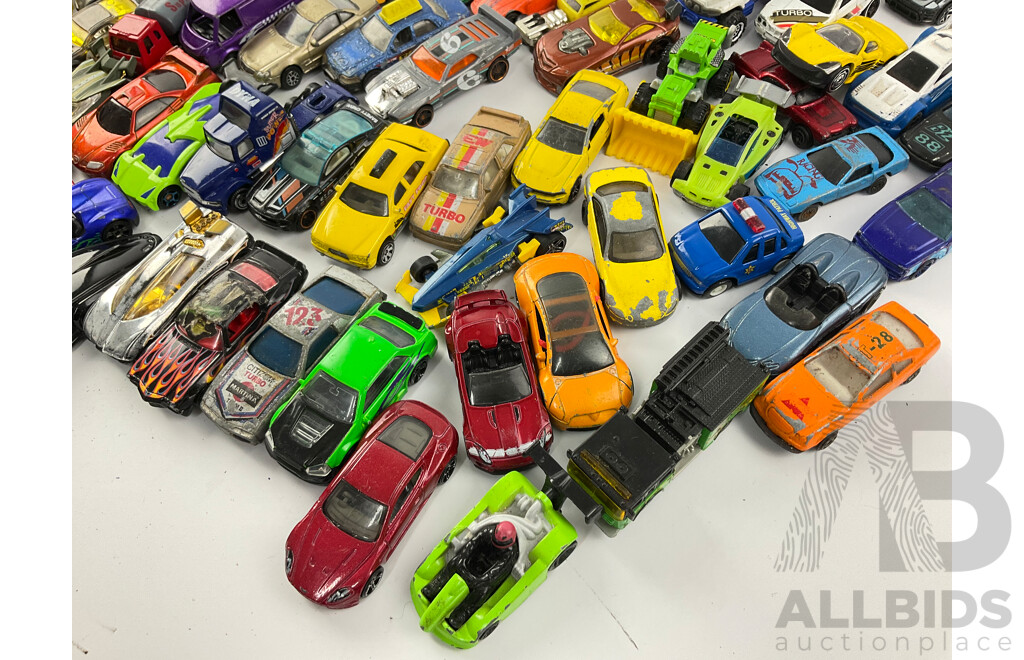 Collection of Diecast Cars Including Matchbox, Hot Wheels and Corgi