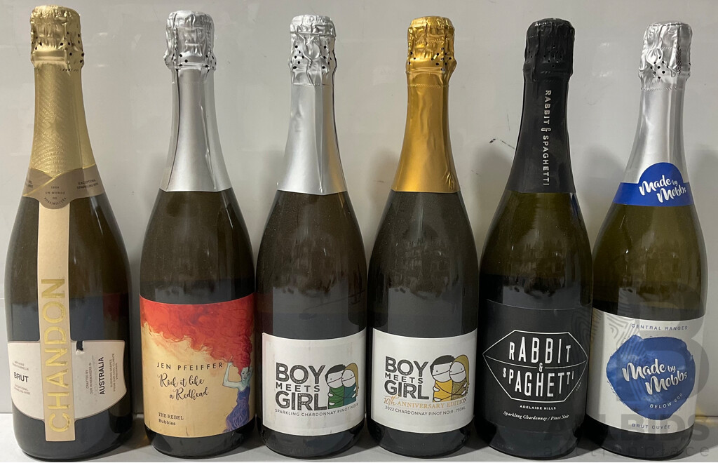 Six Bottles of Various Sparkling Wines