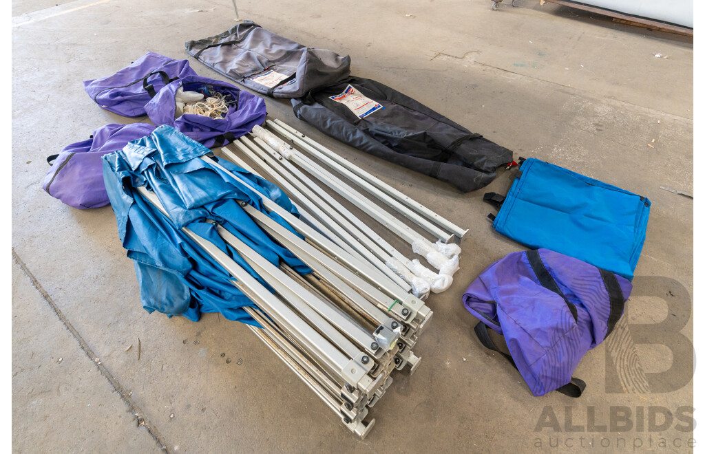 4.5m X 3.0m Quikshade Portable Pop Up Gazebo PRO -  Lot of Two