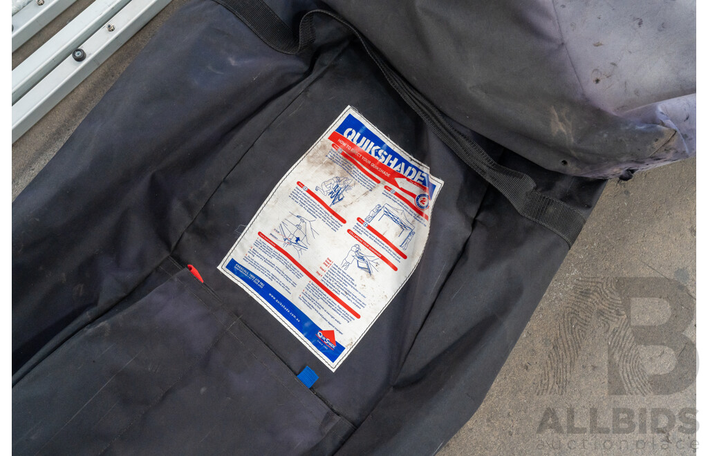 4.5m X 3.0m Quikshade Portable Pop Up Gazebo PRO -  Lot of Two