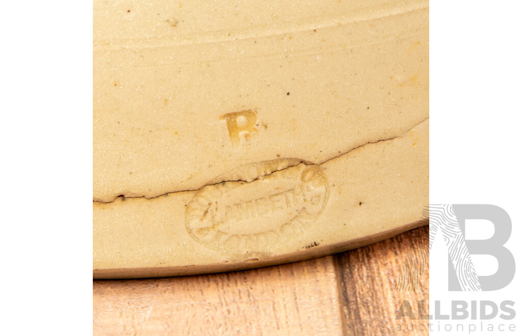 Salt Glazed Stoneware Bung Jar by Lambeth, London with Cannister and Vase