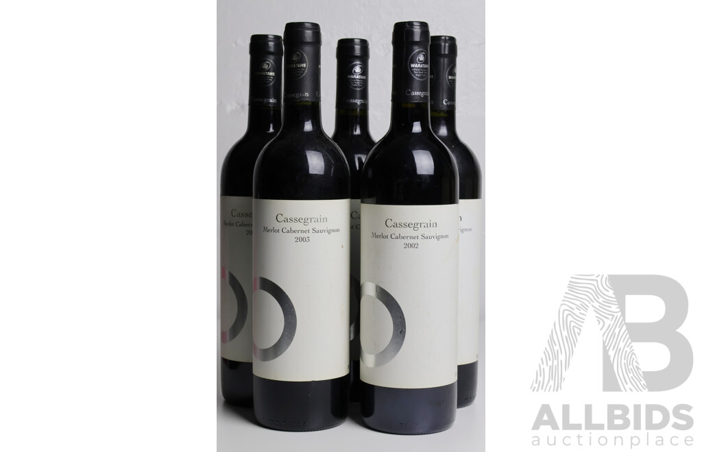 Cassegrain White Label Merlot Cabernet Sauvignon X 5