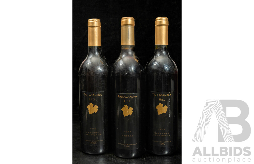 Tallagandra Hill Cabernet Sauvignon Vintage 2002 X 3