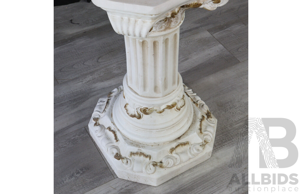 Plaster Planter on Matching Plinth