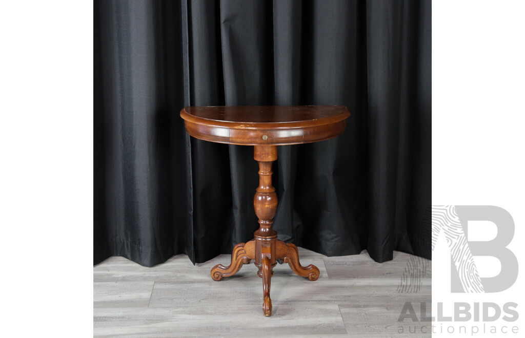 Solid Timber Semi Circular Hall Table