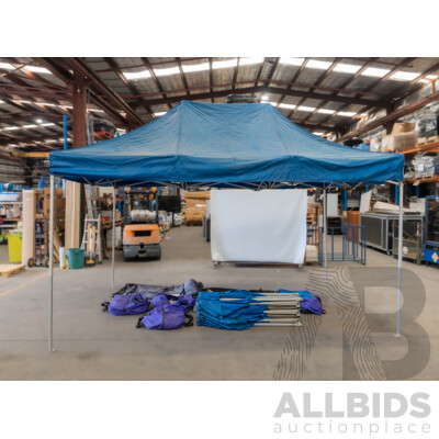 4.5m X 3.0m Quikshade Portable Pop Up Gazebo PRO -  Lot of Two