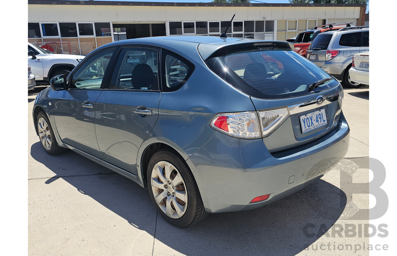 10/2008 Subaru Impreza R (awd) MY08 5d Hatchback Green 2.0L