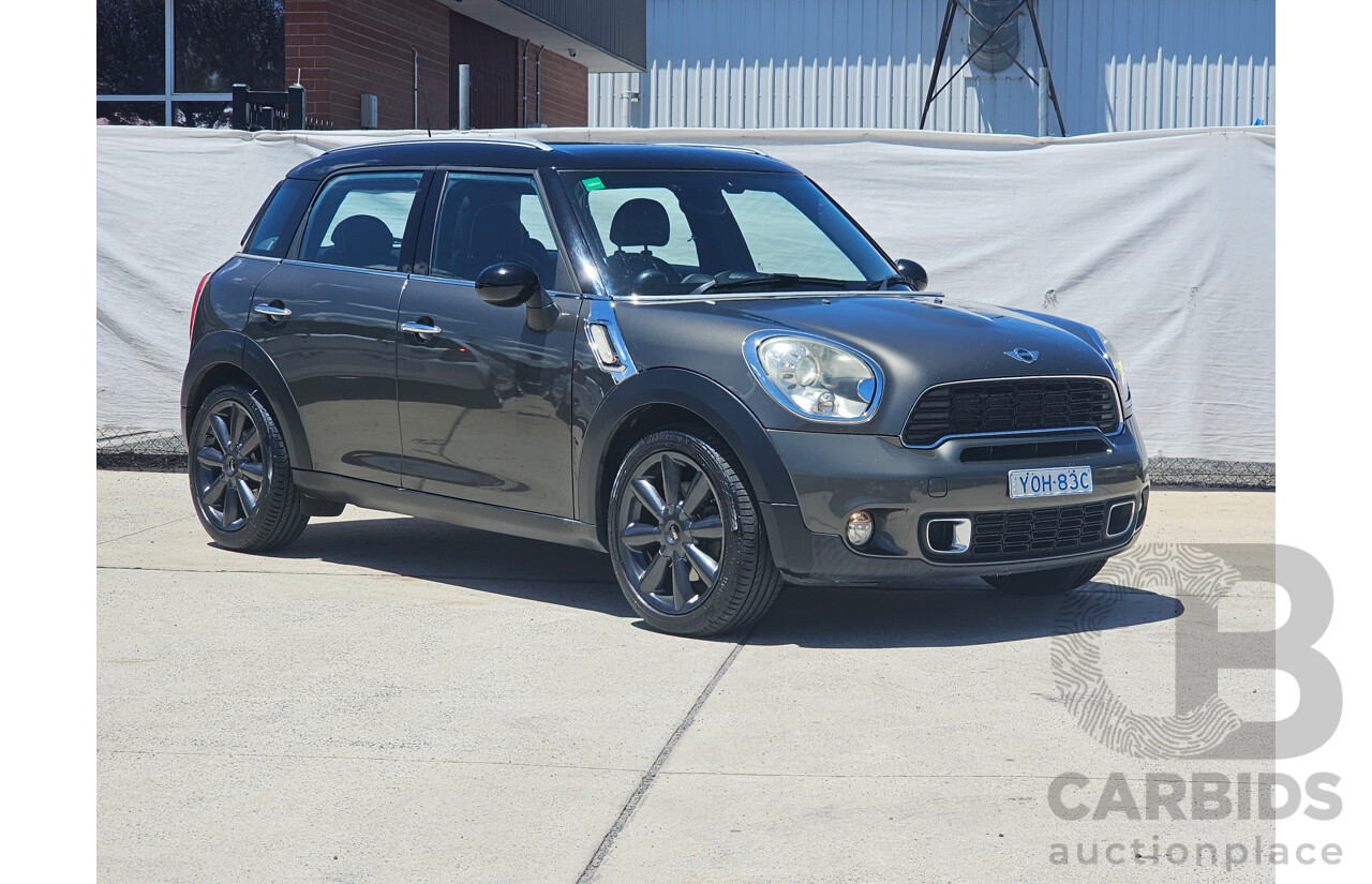 2/2011 Mini Cooper S Countryman Chilli R60 4d Wagon Grey 1.6L