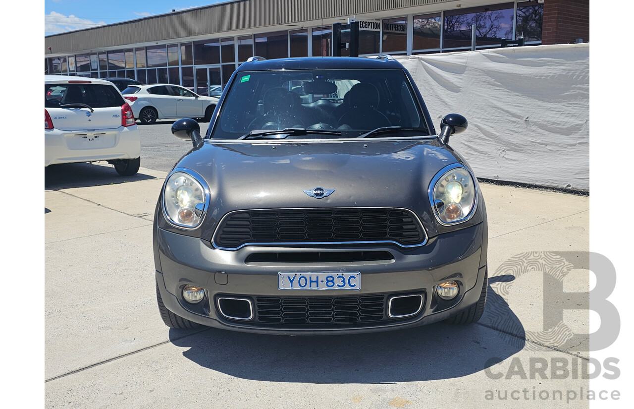 2/2011 Mini Cooper S Countryman Chilli R60 4d Wagon Grey 1.6L