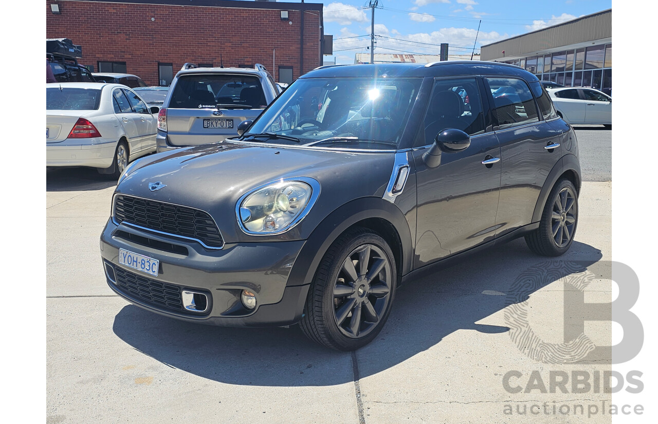 2/2011 Mini Cooper S Countryman Chilli R60 4d Wagon Grey 1.6L