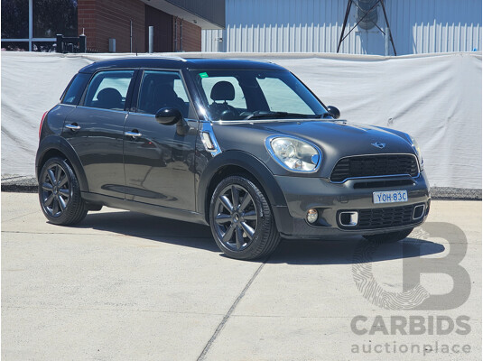 2/2011 Mini Cooper S Countryman Chilli R60 4d Wagon Grey 1.6L