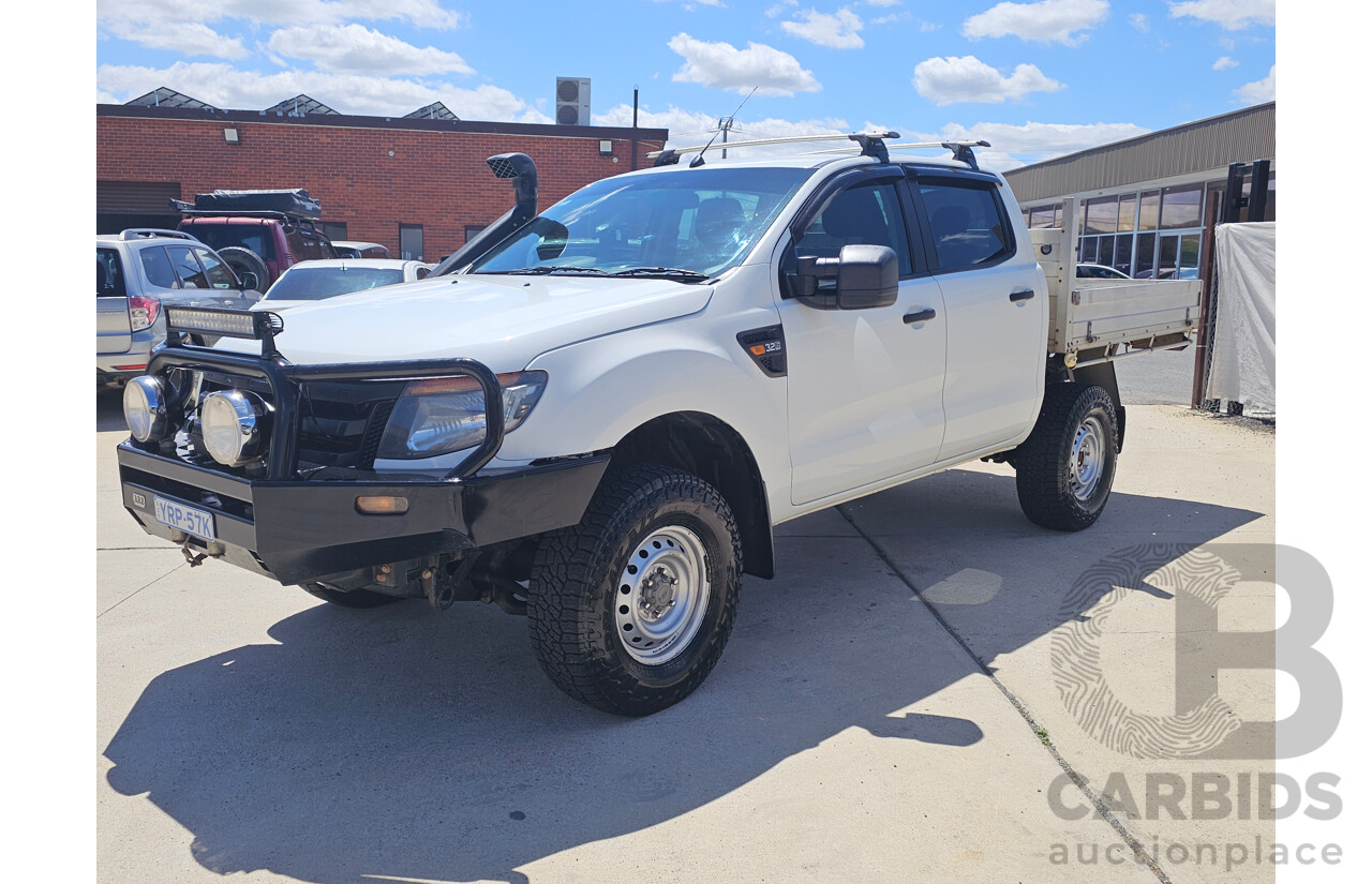 9/2011 Ford Ranger XL 3.2 (4x4) PX Crew Cab Pickup White 3.2L