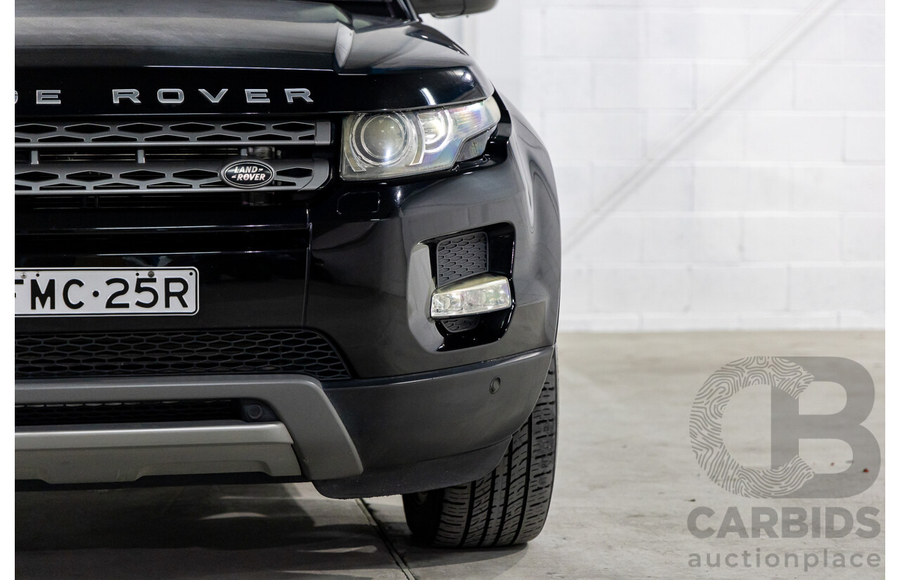 6/2012 Range Rover Evoque Si4 Pure LV 5d Wagon Santorini Black Metallic Turbo 2.0L