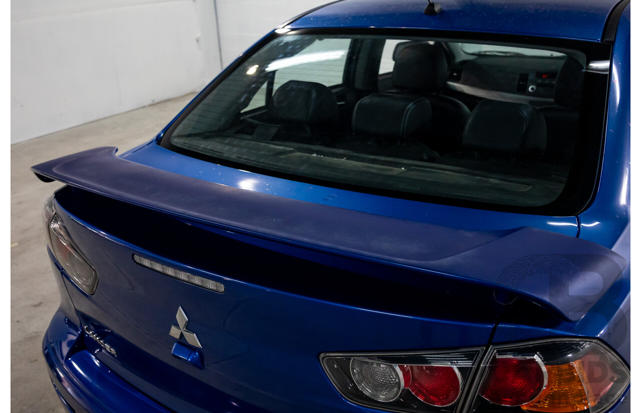 2/2012 Mitsubishi Lancer Platinum Edition CJ MY12 4d Sedan Lightning Blue Pearl 2.0L