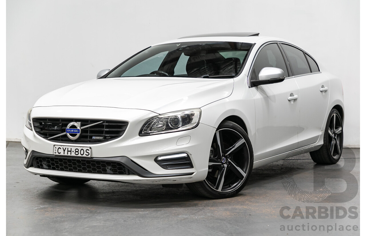 3/2015 Volvo S60 T5 R-Design F MY15 4d Sedan Pearl White Turbo 2.0L