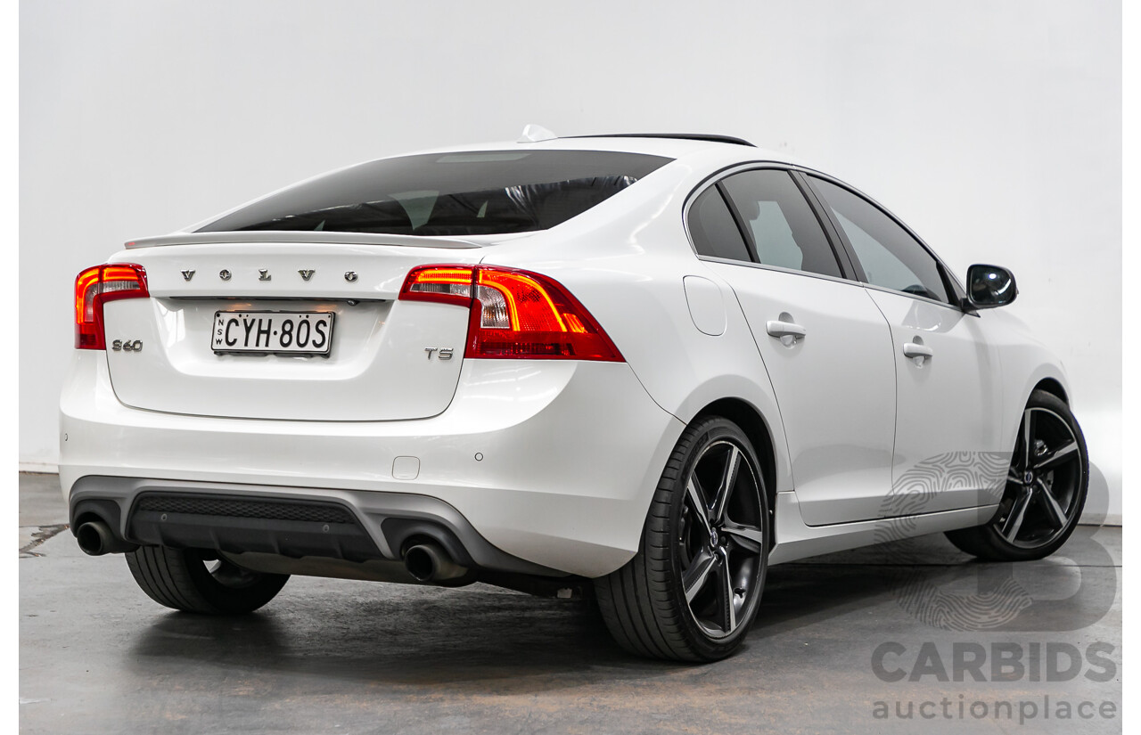 3/2015 Volvo S60 T5 R-Design F MY15 4d Sedan Pearl White Turbo 2.0L