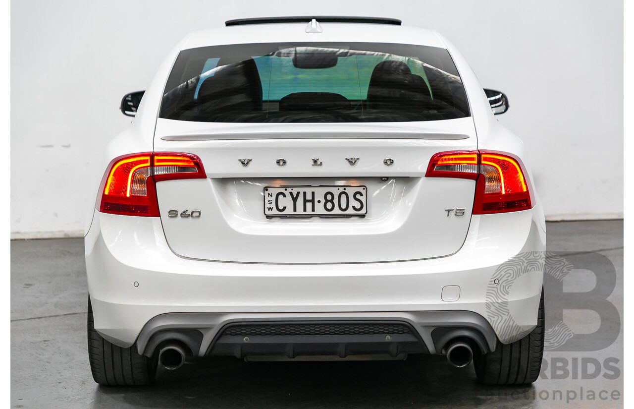 3/2015 Volvo S60 T5 R-Design F MY15 4d Sedan Pearl White Turbo 2.0L