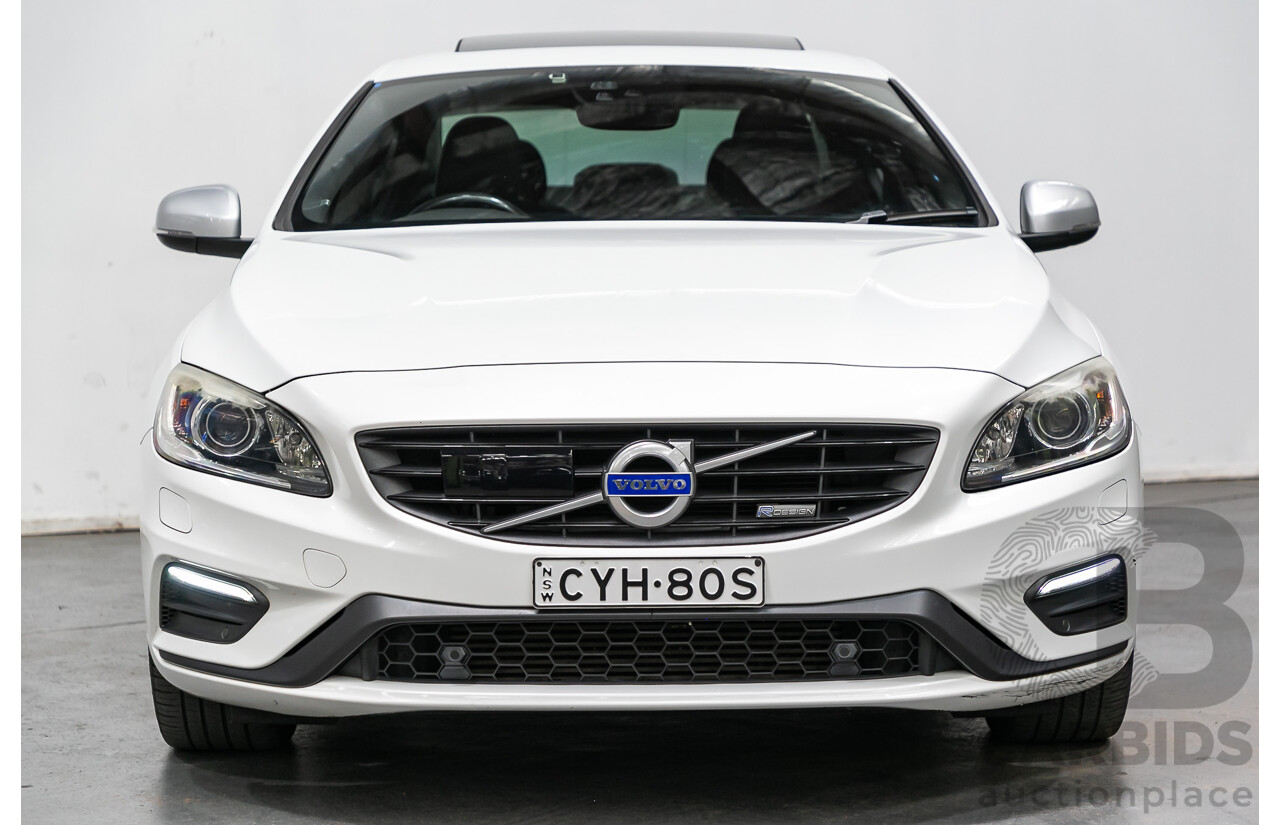 3/2015 Volvo S60 T5 R-Design F MY15 4d Sedan Pearl White Turbo 2.0L