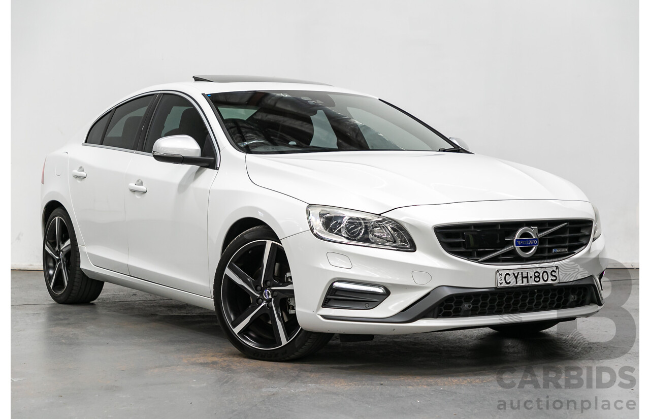 3/2015 Volvo S60 T5 R-Design F MY15 4d Sedan Pearl White Turbo 2.0L