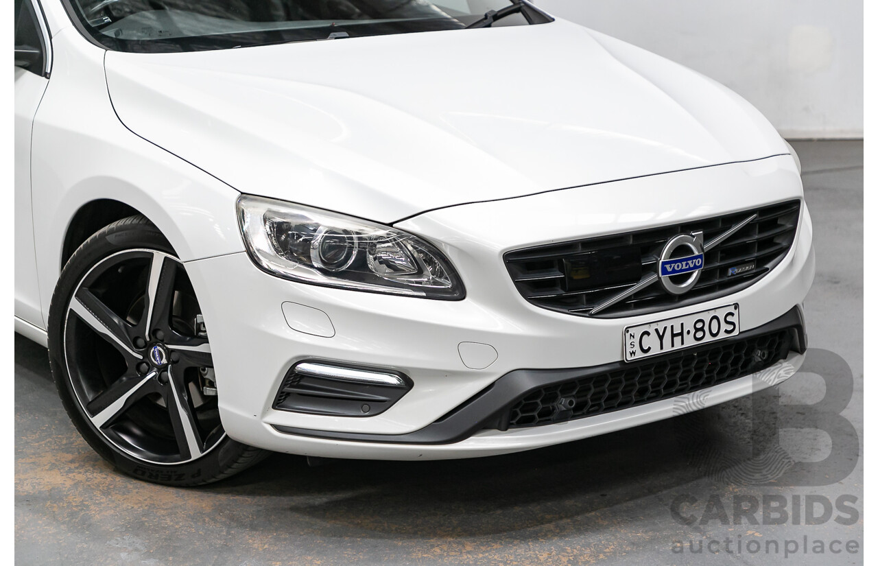 3/2015 Volvo S60 T5 R-Design F MY15 4d Sedan Pearl White Turbo 2.0L