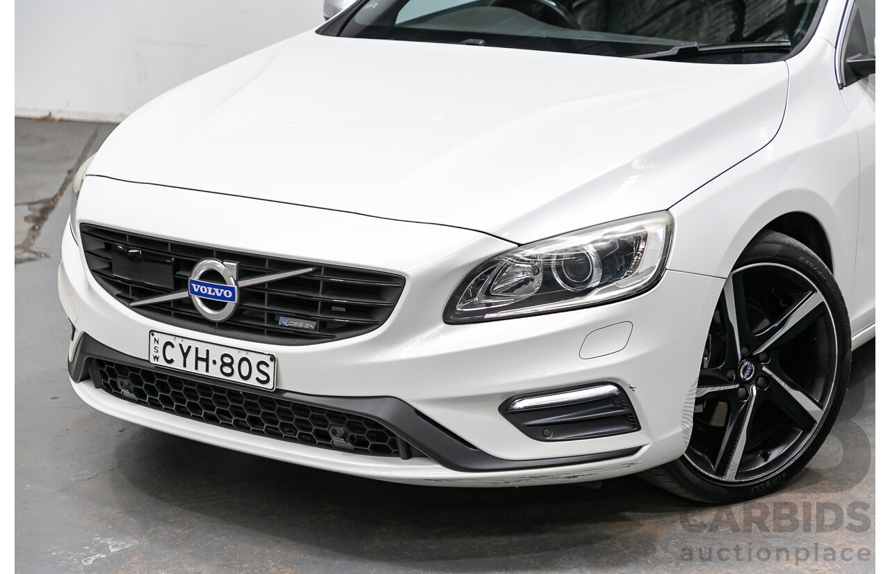 3/2015 Volvo S60 T5 R-Design F MY15 4d Sedan Pearl White Turbo 2.0L