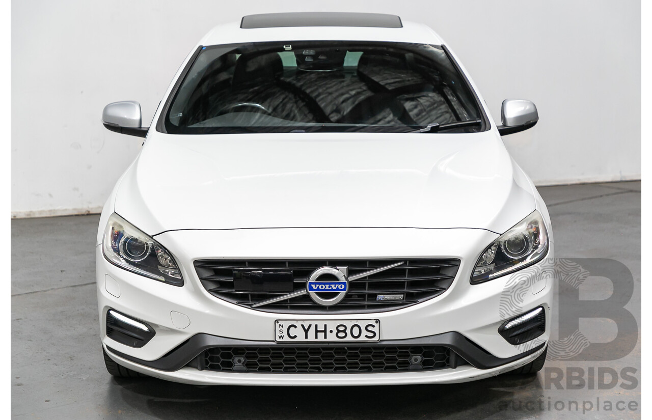 3/2015 Volvo S60 T5 R-Design F MY15 4d Sedan Pearl White Turbo 2.0L