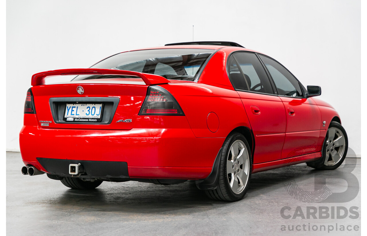 5/2003 Holden Commodore SV8 VY 4d Sedan Sting Red V8 5.7L