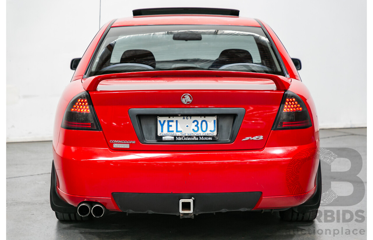 5/2003 Holden Commodore SV8 VY 4d Sedan Sting Red V8 5.7L