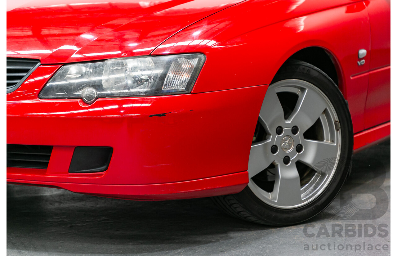 5/2003 Holden Commodore SV8 VY 4d Sedan Sting Red V8 5.7L