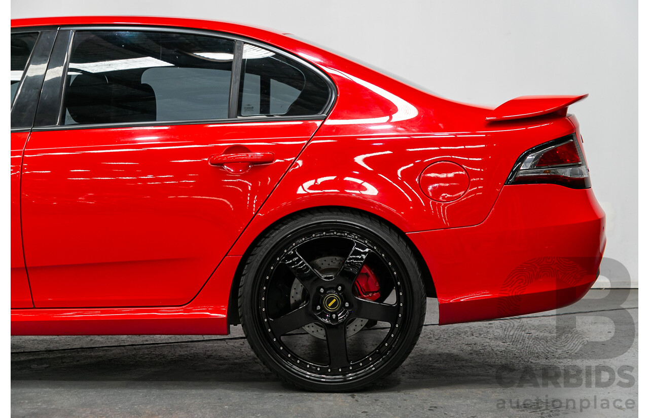 5/2010 Ford Falcon XR6T FG 4d Sedan Vixen Red Turbo 4.0L - Modified 1000+ HP