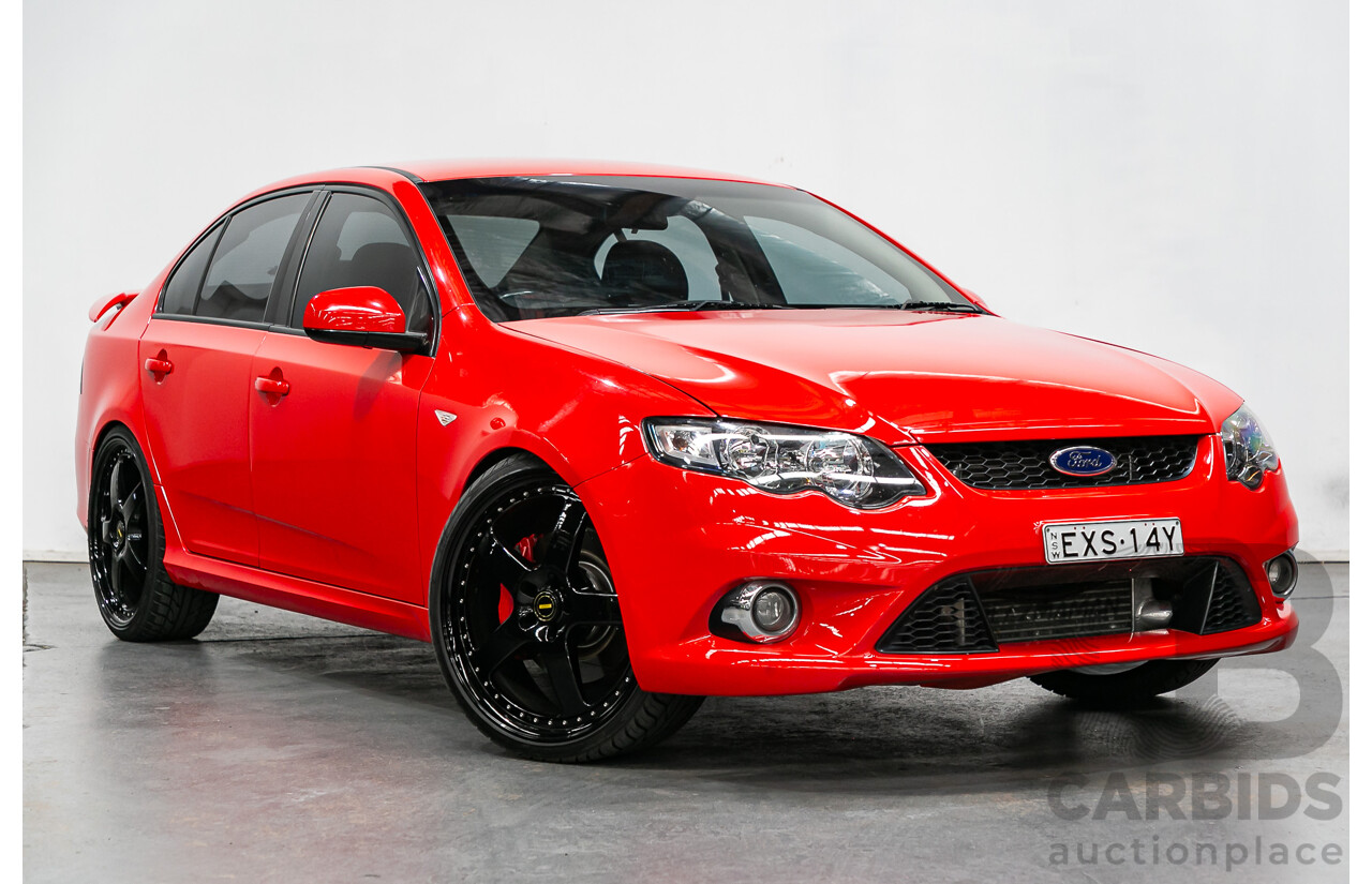 5/2010 Ford Falcon XR6T FG 4d Sedan Vixen Red Turbo 4.0L - Modified 1000+ HP