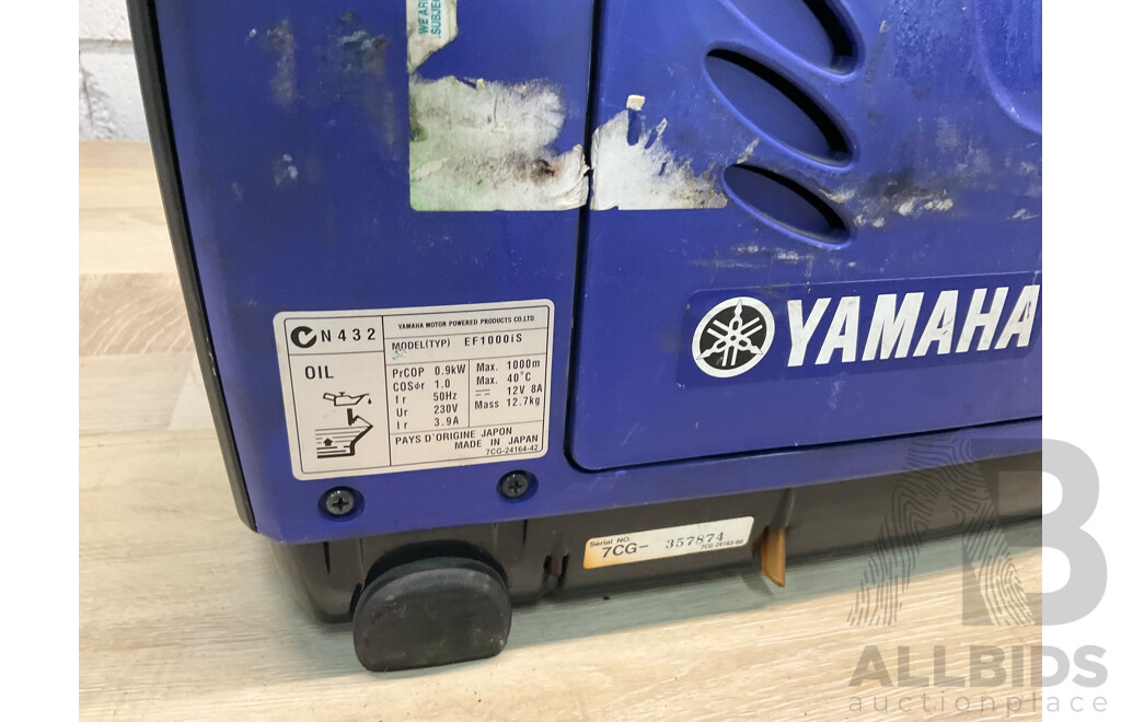 YAMAHA EF1000iS Inverter Generator - ORP $1799