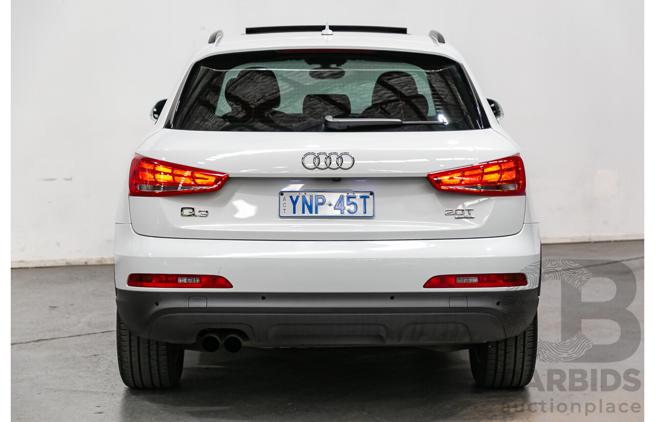 7/2014 Audi Q3 2.0 TFSI Quattro (AWD) 8U MY14 4d Wagon Amalfi White Turbo 2.0L