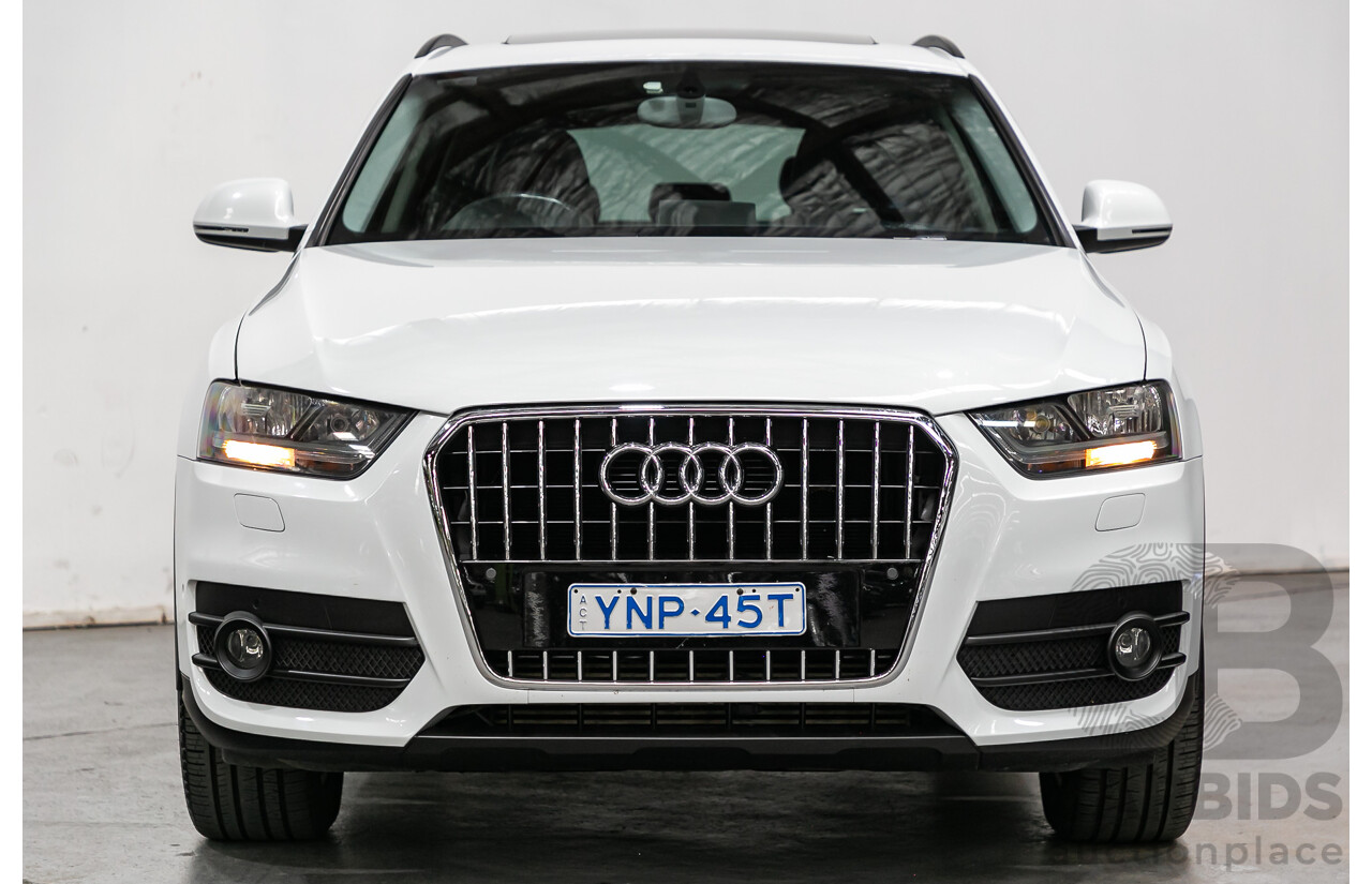 7/2014 Audi Q3 2.0 TFSI Quattro (AWD) 8U MY14 4d Wagon Amalfi White Turbo 2.0L