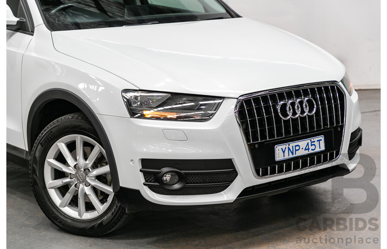 7/2014 Audi Q3 2.0 TFSI Quattro (AWD) 8U MY14 4d Wagon Amalfi White Turbo 2.0L